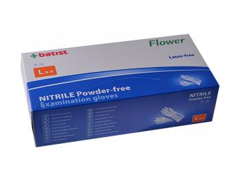Jednorzov nitrilov rukavice Batist Flower Premium 100 ks - L