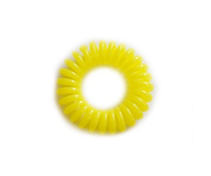 Spirlov plastov gumika do vlas pr.3,5 cm - lut