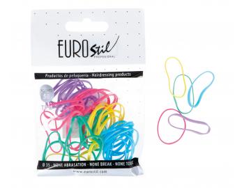 Gumiky do vlas Eurostil Profesional TPU Hair Elastics For Hairstyles - barevn, 50 ks