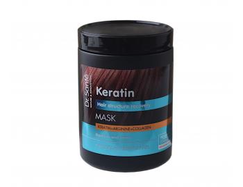 Maska pro obnovu matnch a kehkch vlas Dr. Sant Keratin - 1000 ml