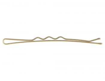 Vlnit sponka Sibel Wavy - 5 cm, zlat - 24ks
