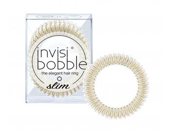 Tenk spirlov gumika do vlas Invisibobble Slim Stay Gold - zlat, 3 ks