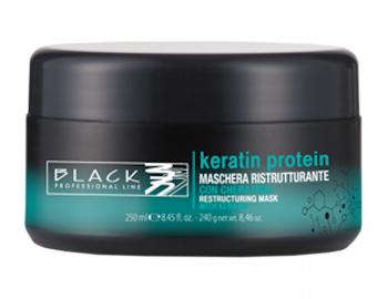 Maska pro pokozen a oslaben vlasy Black Keratin Protein - 250 ml