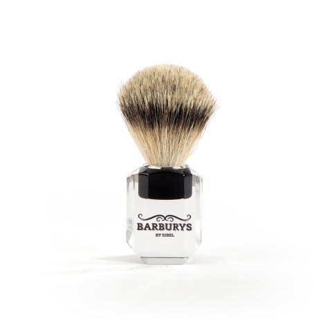 Štětka na holení Sibel Barburys Light Quartz - čirá (0002315) + dárek zdarma