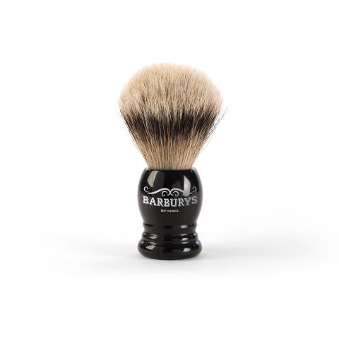 Štětka na holení Sibel Barburys Silver Gloss - černá (0002318) + dárek zdarma