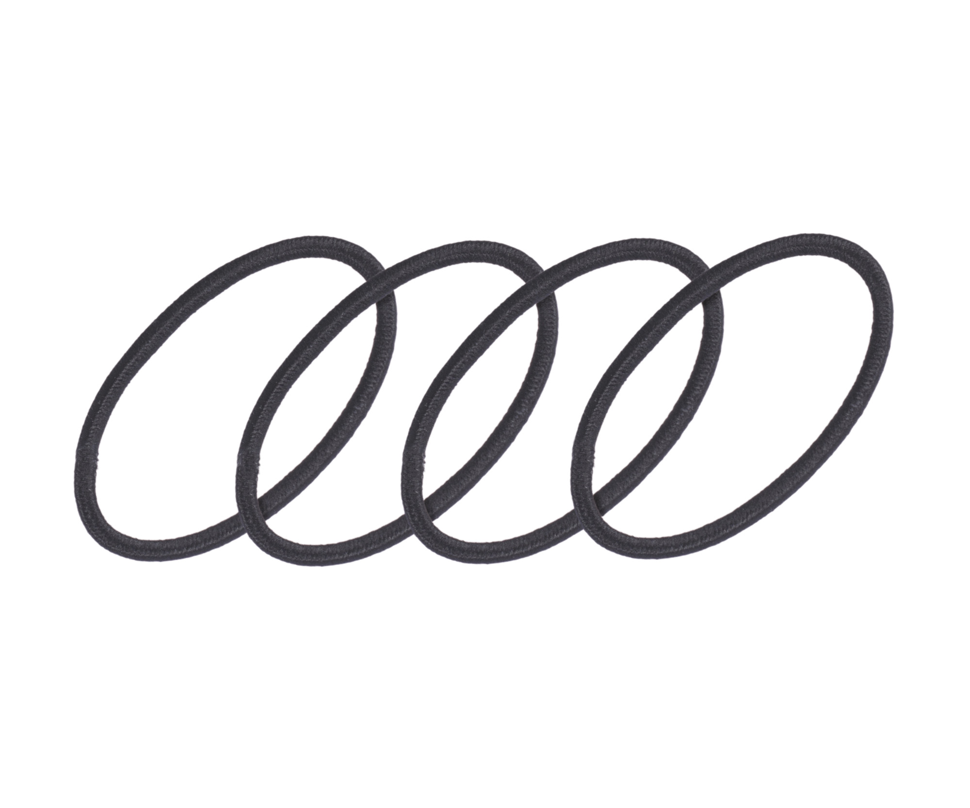 Elastické gumičky do vlasů Eurostil Professional - černé, 48 ks (03486) + dárek zdarma