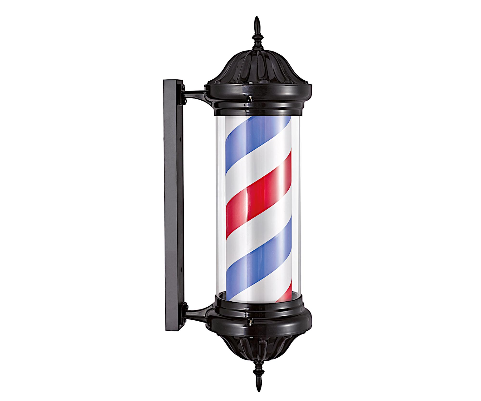 Světelný poutač pro holičství Eurostil Professional - 71 cm, černý (04578) + dárek zdarma