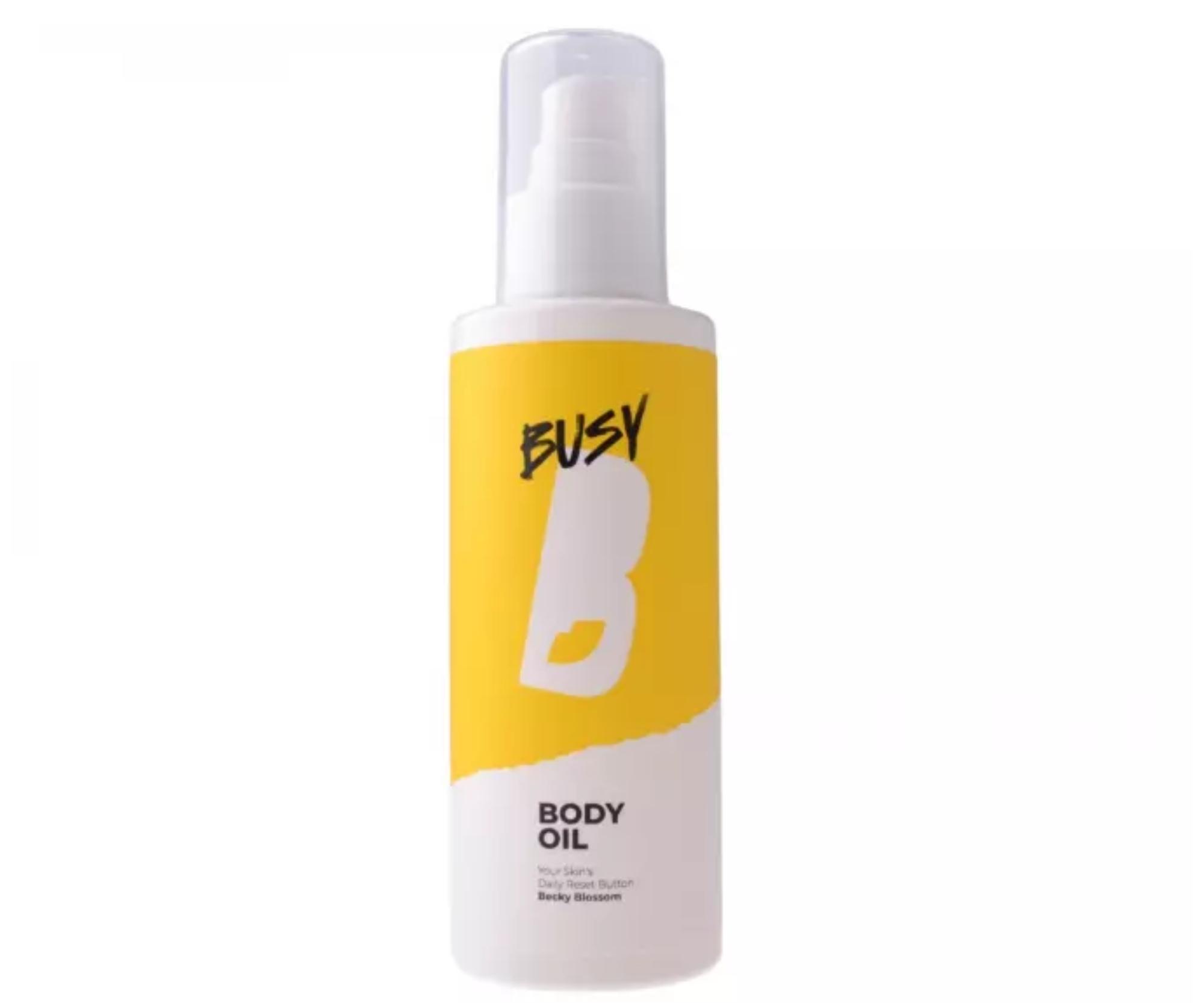 Hydratační tělový olej pro suchou pokožku BusyB Becky Blossom Body Oil - 150 ml + dárek zdarma