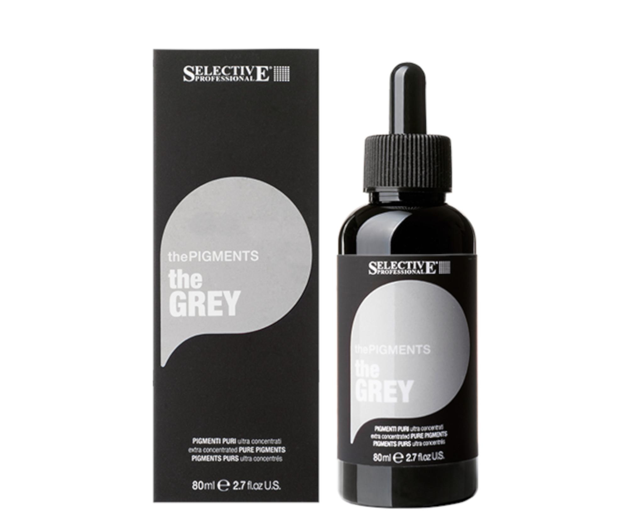 Ultra koncentrované čisté pigmenty Selective Professional ThePigments TheGrey - 80 ml, šedé + dárek zdarma