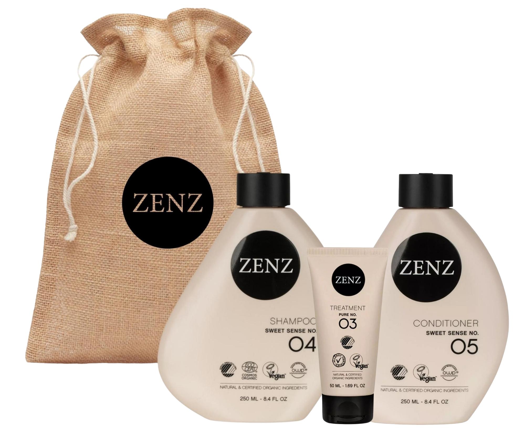 Dárková sada pro objem jemných a normálních vlasů Zenz Sweet Sense + dárek zdarma