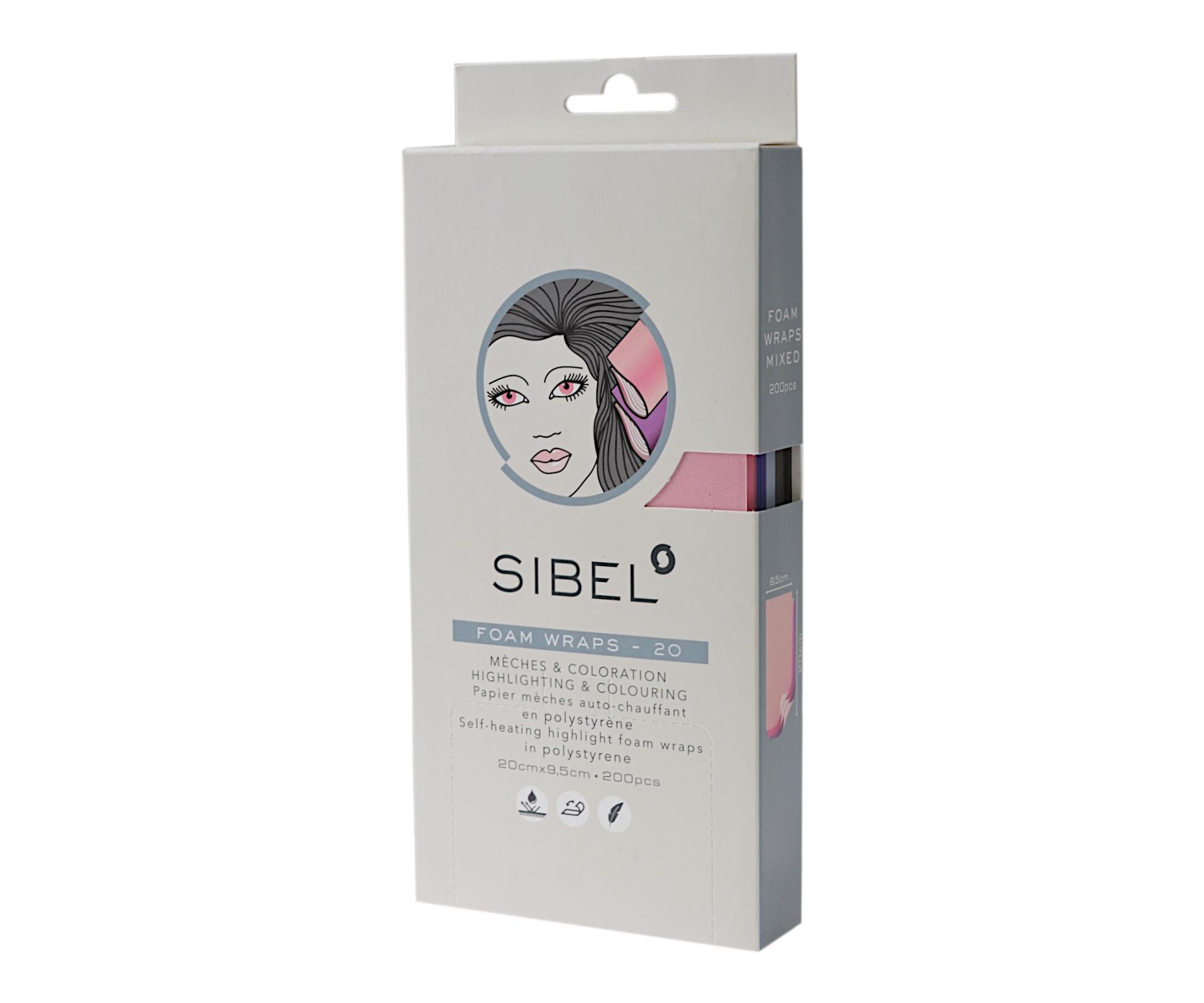 Melírovací pěnová fólie Sibel High-Light 20 x 9,5 cm - mix barev, 200 ks (4333081) + dárek zdarma