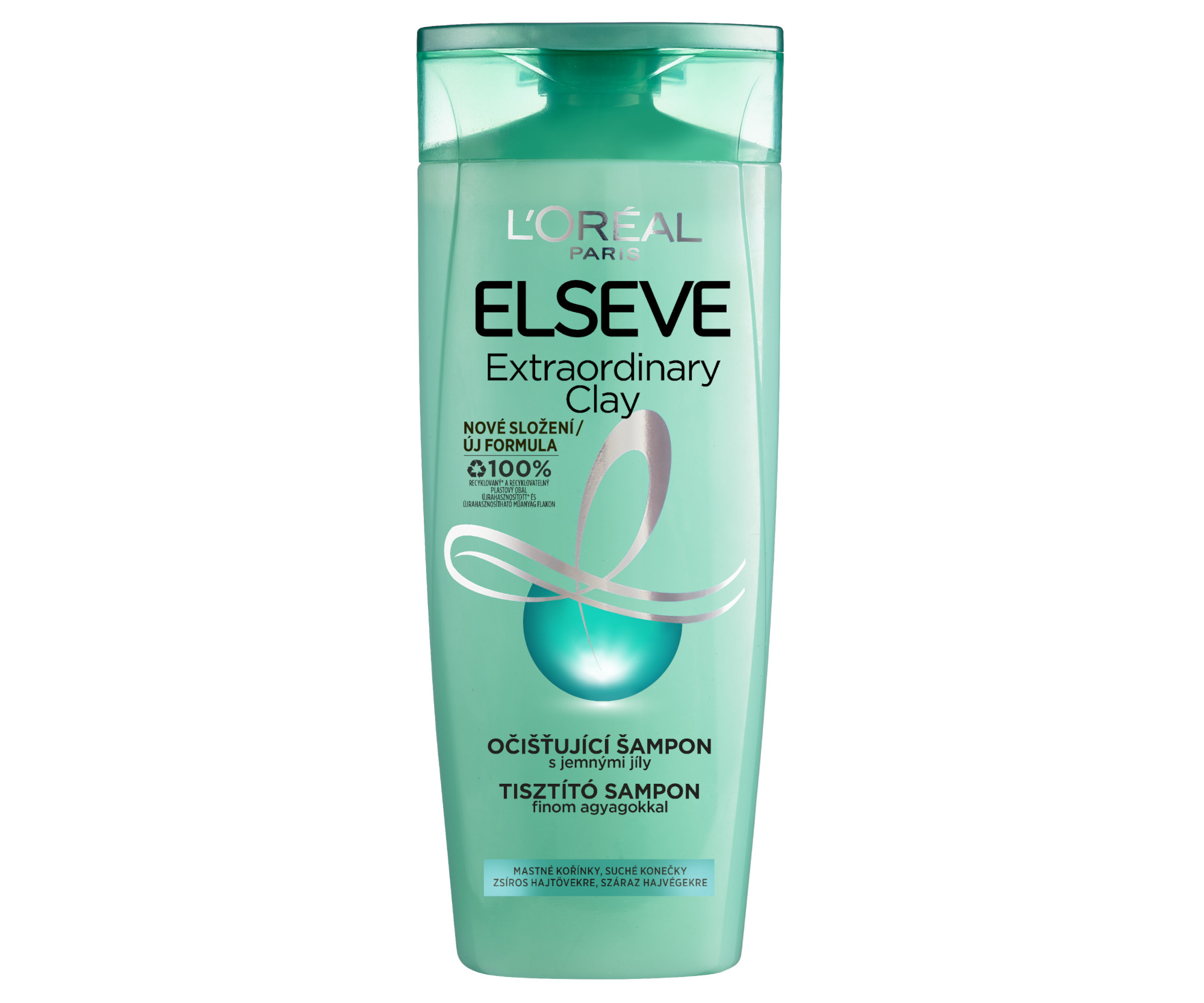 Šampon pro rychle se mastící vlasy Loréal Elseve Extraordinary Clay - 250 ml - L’Oréal Paris + dárek zdarma