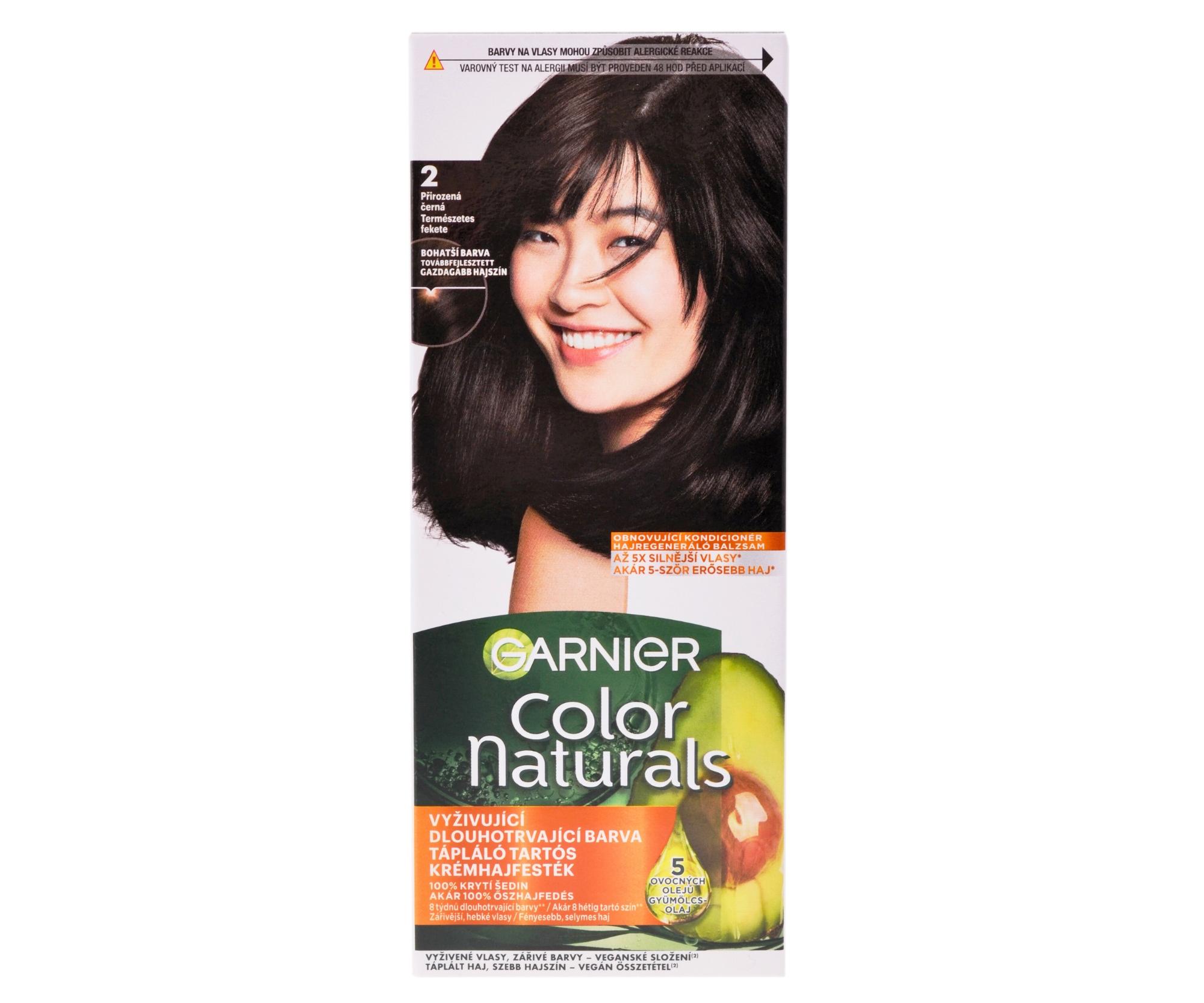 Permanentní barva Garnier Color Naturals 2.0 přirozená černá + dárek zdarma