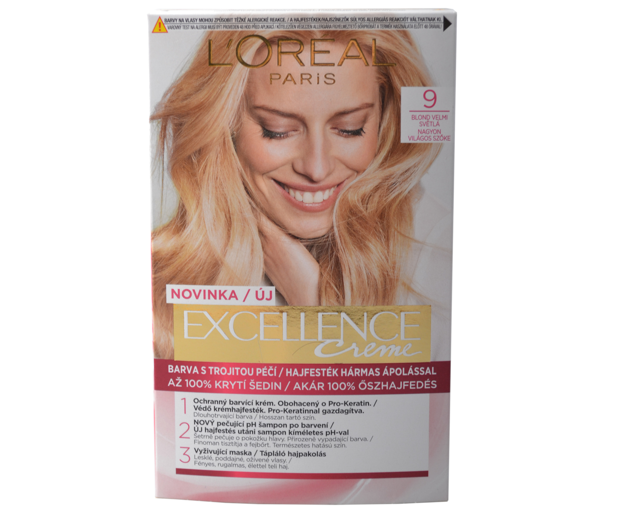Permanentní barva Loréal Excellence 9 blond velmi světlá - L’Oréal Paris + dárek zdarma