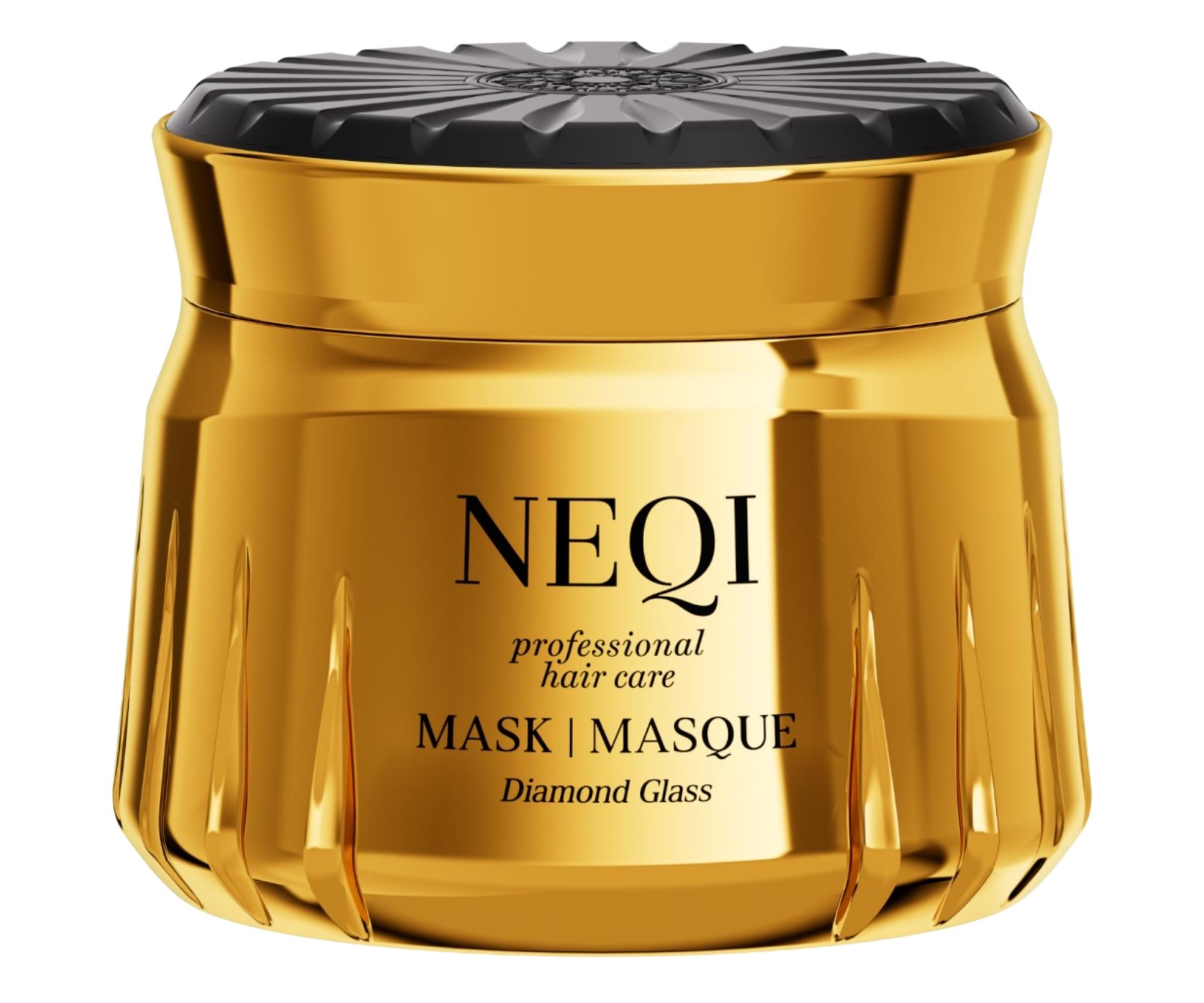 Maska pro lesk všech typů vlasů Neqi Diamond Glass Mask - 250 ml + dárek zdarma