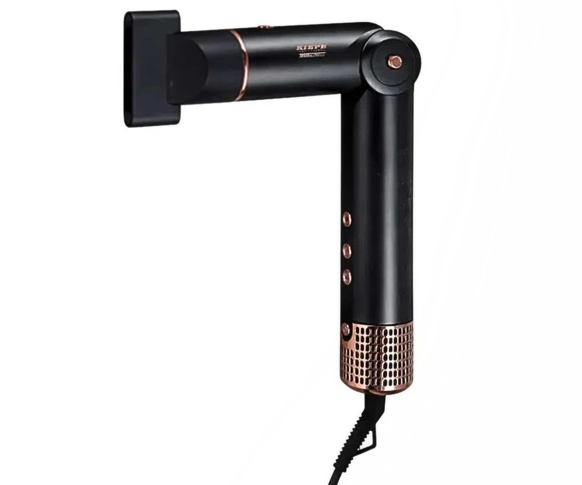 Multifunkční stylingový kulmofén se šesti nástavci Kiepe Professional Home Precision AirFlex - 1500 W, černý + dárek zdarma