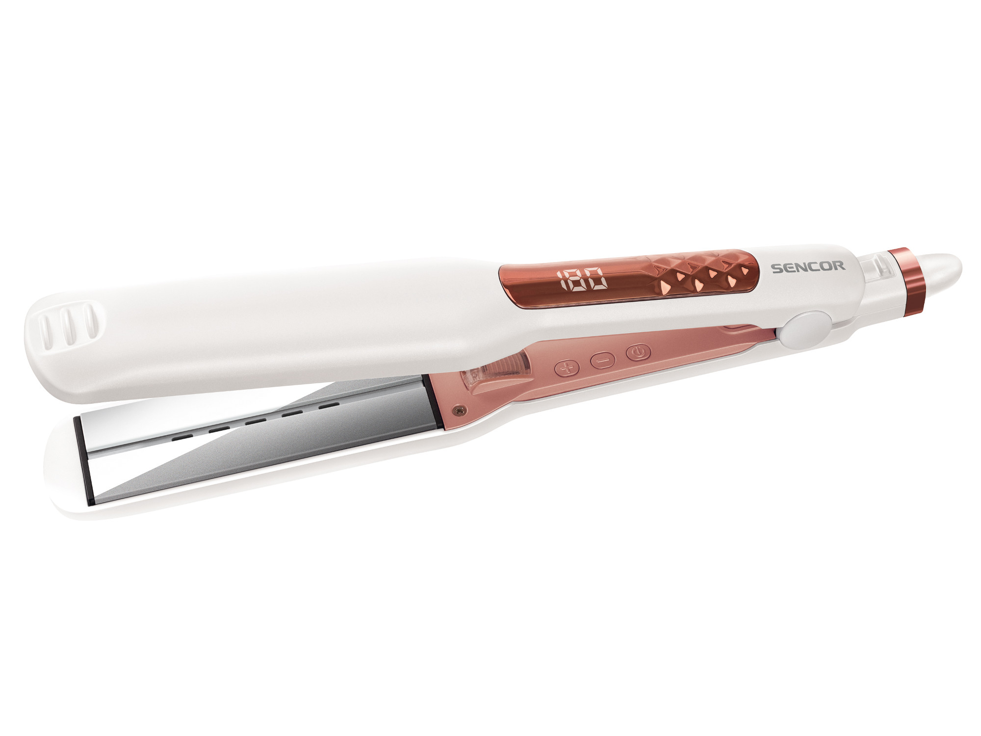 Žehlička na vlasy Sencor SHI 4500GD - perleťová bílá/růžová + DÁREK ZDARMA