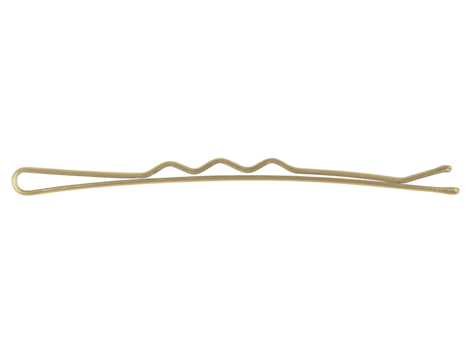 Vlnitá sponka Sibel Wavy - 5 cm, zlatá - 24ks (9400050-52)