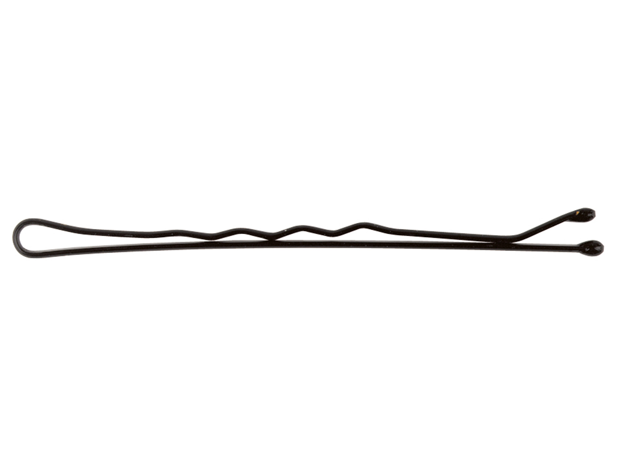 Vlnitá sponka Sibel Wavy - 5 cm, černá - 24ks (940005002)