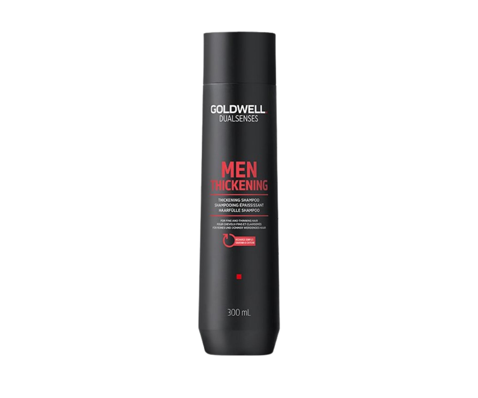 Regenerační kofeinový šampon pro jemné vlasy Goldwell Dualsenses Men Thickening - 300 ml (202839) + dárek zdarma
