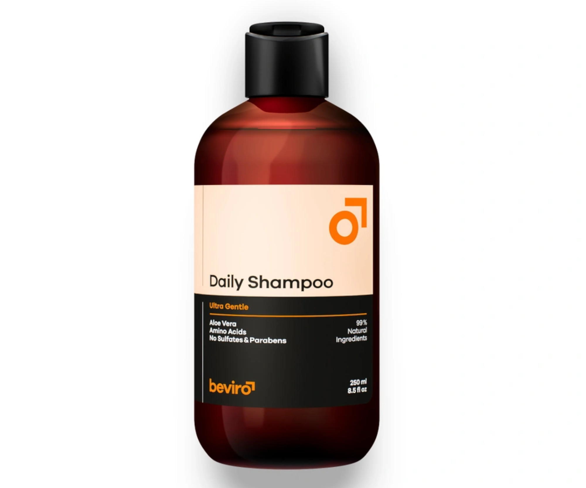 Přírodní šampon na vlasy pro denní použití Beviro Daily Shampoo - 250 ml (BV310) + DÁREK ZDARMA