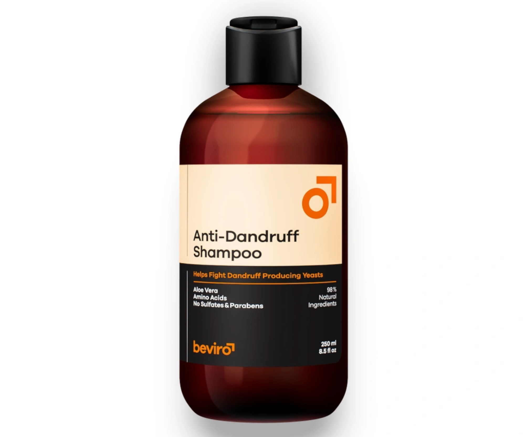 Přírodní šampon pro muže proti lupům Beviro Anti-Dandruff Shampoo - 250 ml (BV314) + DÁREK ZDARMA