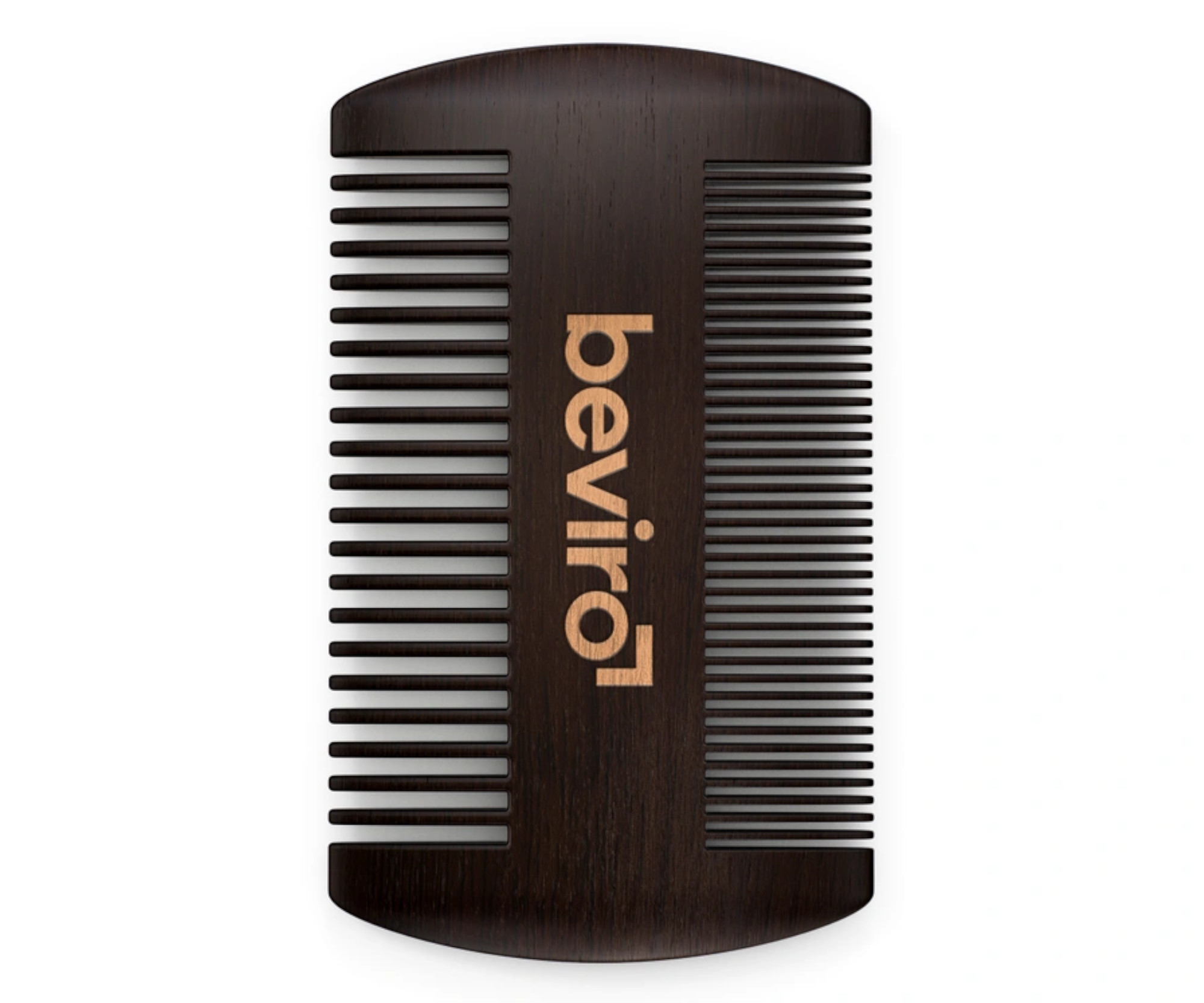Hřeben na vousy z hruškového dřeva Beviro - 95 x 55 mm (TO015) + dárek zdarma