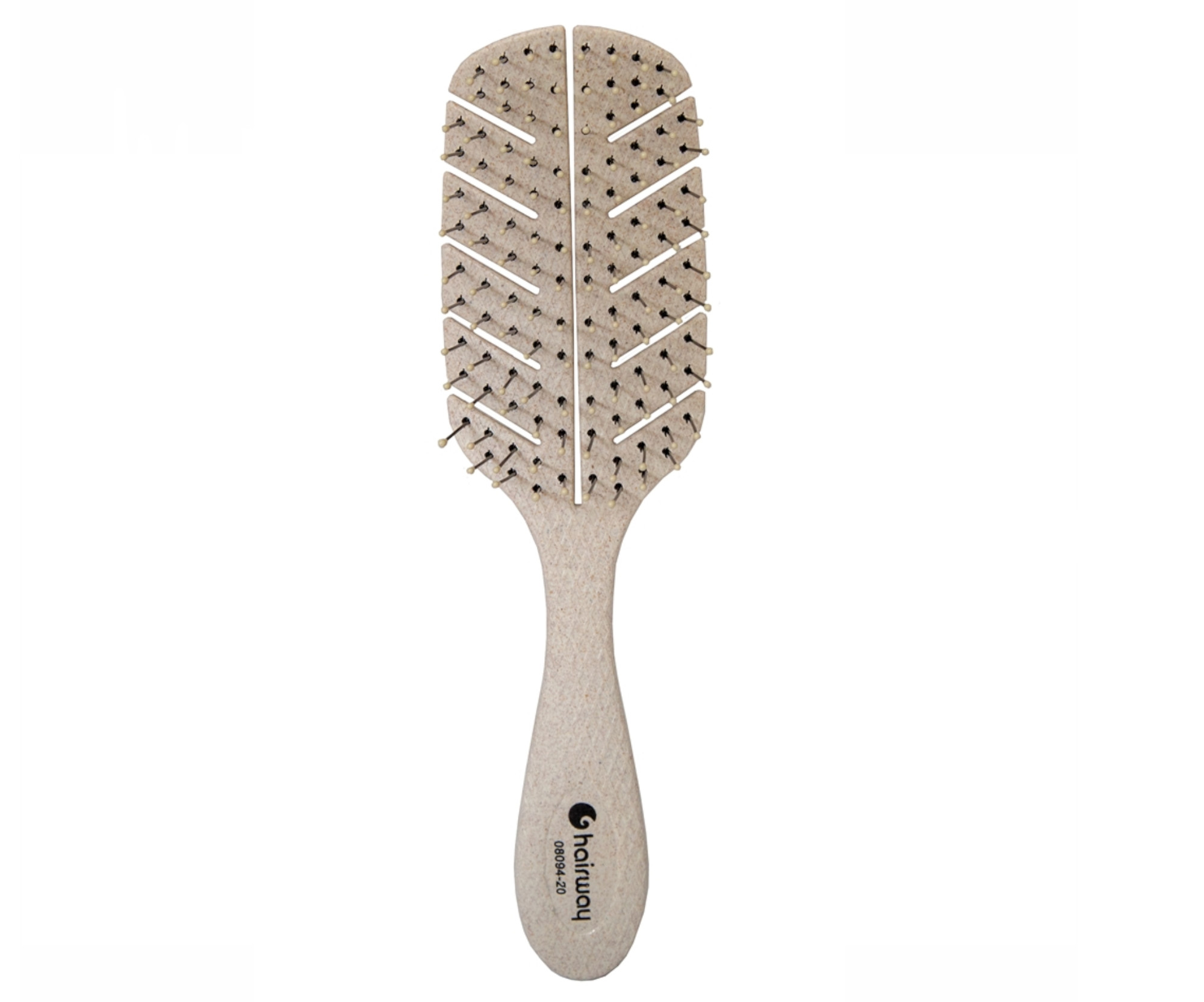 Kartáč na vlasy z organického materiálu Hairway Organica Ecoline - béžový (08094-20) + dárek zdarma