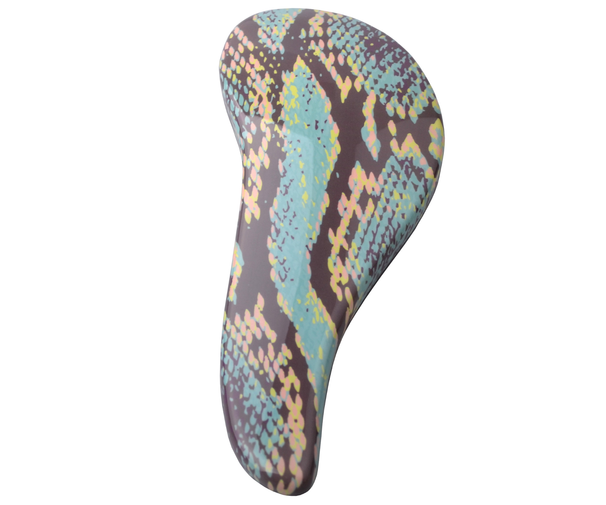 Kartáč na vlasy Sibel D-méli-mélo Snake - zelený se vzorem (660063200)