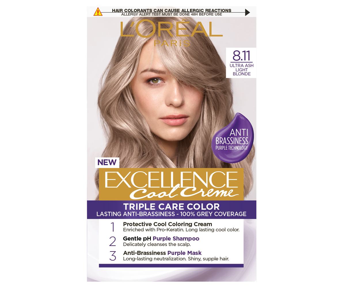 Permanentní barva Loréal Excellence Cool Creme 8.11 ultra popelavá světlá blond - L’Oréal Paris + dárek zdarma