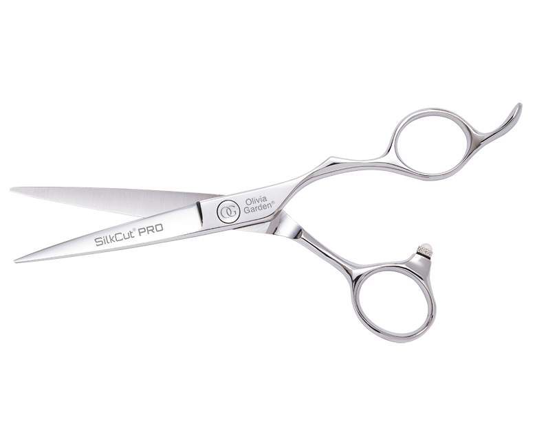 Kadeřnické nůžky Olivia Garden SilkCut® Pro Shear 5,75" - stříbrné (SI-PRO5.75) + DÁREK ZDARMA