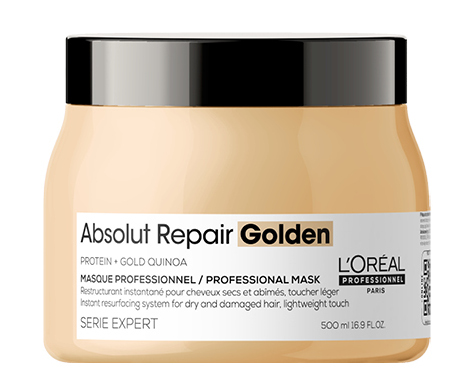 Maska pro poškozené vlasy Loréal Professionnel Serie Expert Absolut Repair Golden - 500 ml - L’Oréal Professionnel + DÁREK ZDARMA