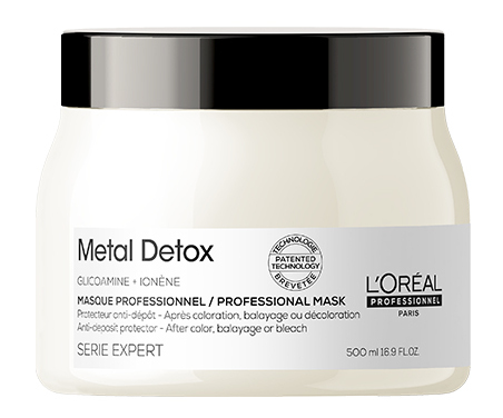 Maska pro barvené a poškozené vlasy Loréal Professionnel Serie Expert Metal Detox - 500 ml - L’Oréal Professionnel + dárek zdarma