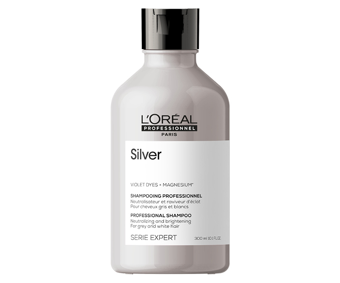 Neutralizační šampon na šedivé a bílé vlasy Loréal Professionnel Serie Expert Silver - 300 ml - L’Oréal Professionnel + DÁREK ZDARMA