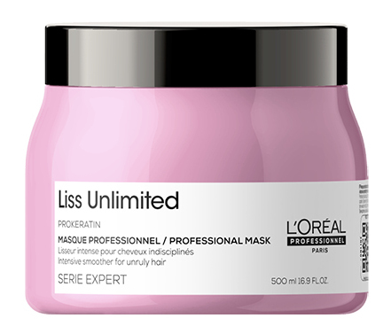 Uhlazující maska pro nepoddajné vlasy Loréal Professionnel Serie Expert Liss Unlimited - 500 ml - L’Oréal Professionnel + DÁREK ZDARMA
