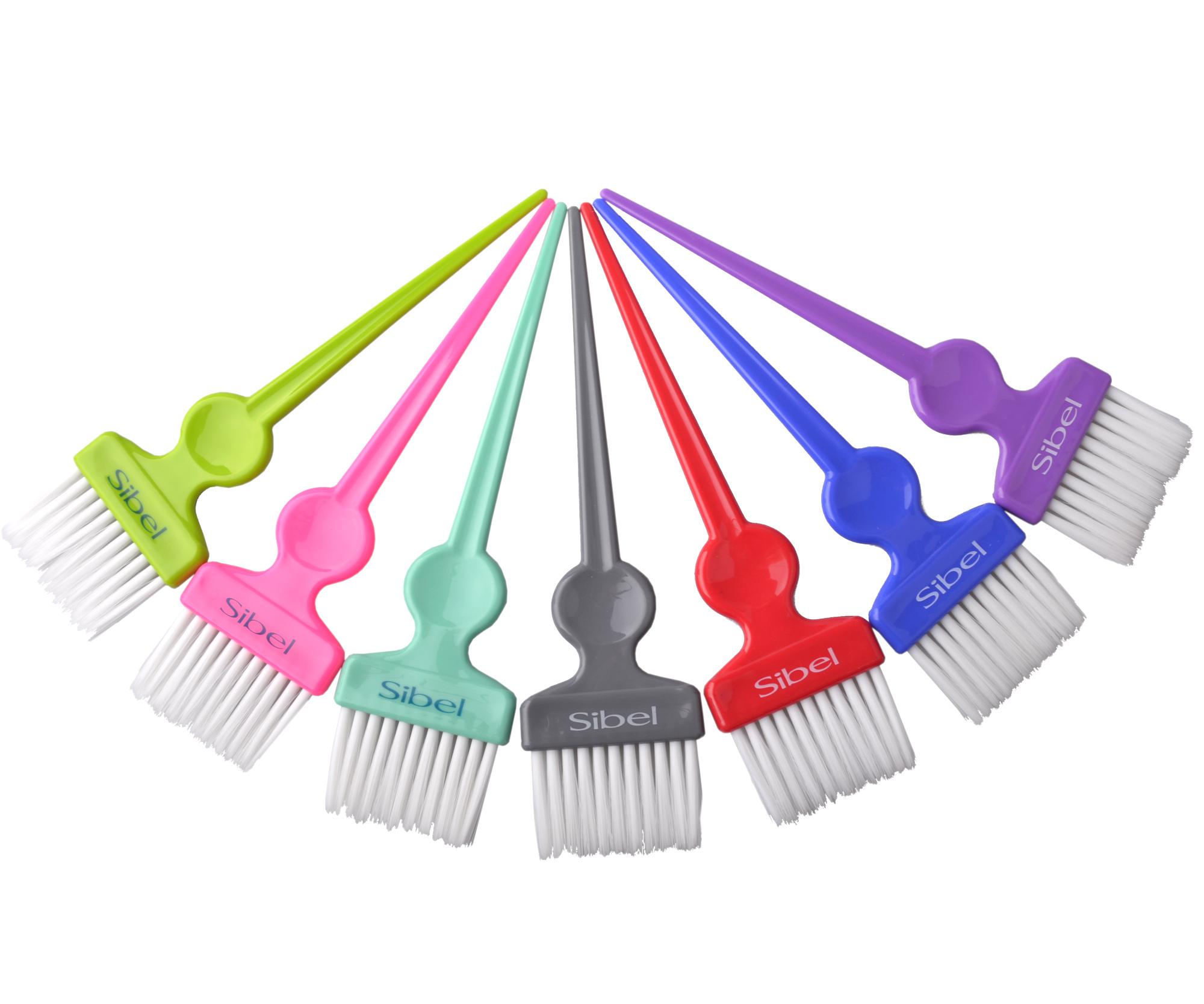 Sada štětců na barvení vlasů Sibel - 5 cm, 7 ks (6600547) + dárek zdarma