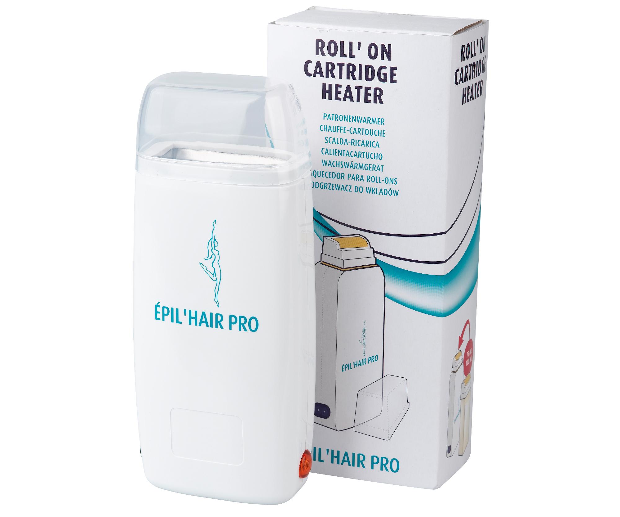 Ohřívač a aplikátor depilačního vosku Sibel Roll On, bílý (7410100) + dárek zdarma