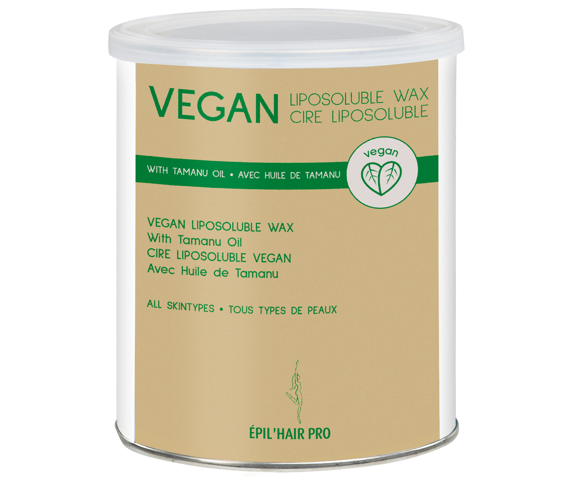 Depilační vosk v plechovce pro všechny typy pokožky, veganský - 800 ml (7450800) - Sibel + DÁREK ZDARMA