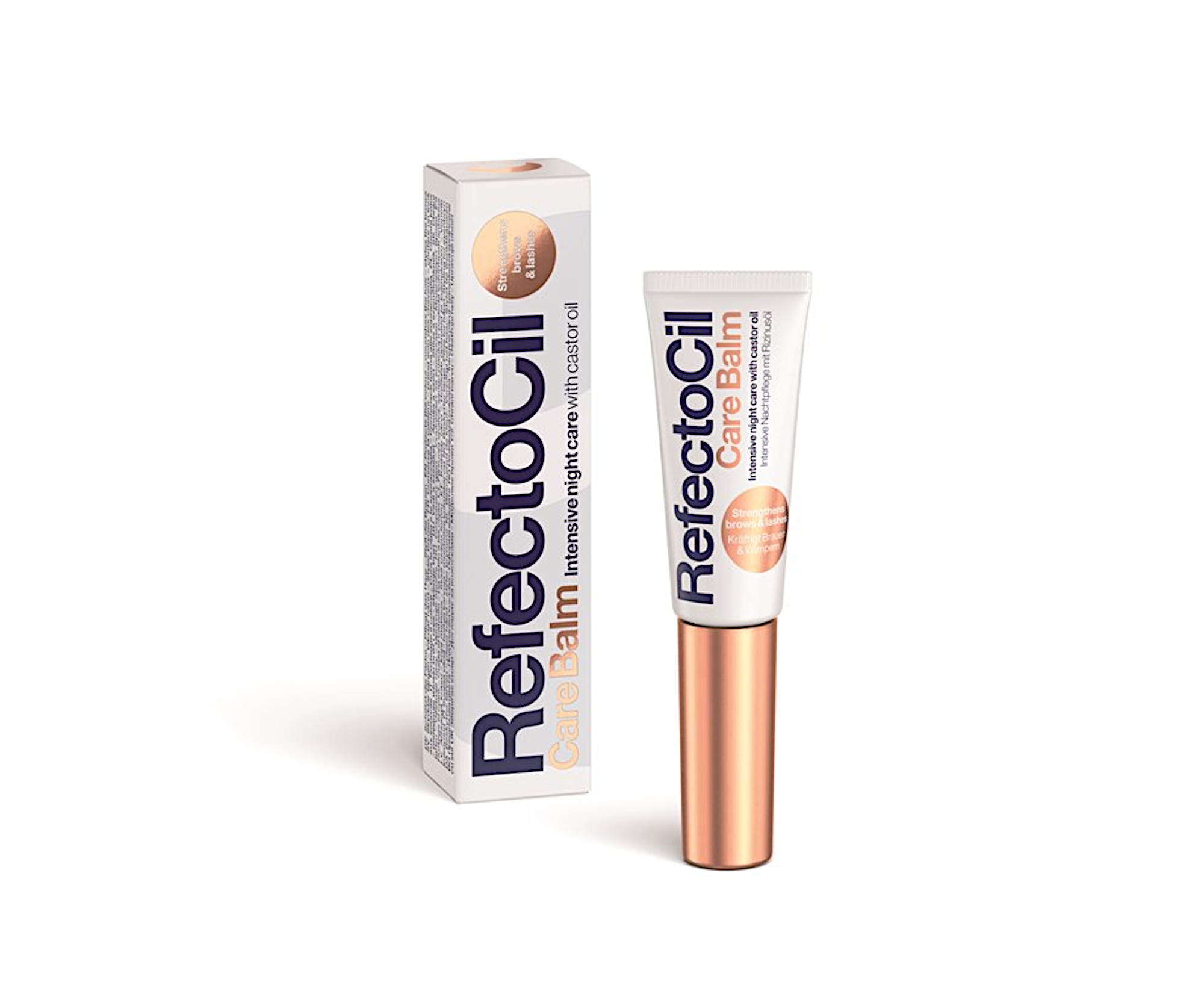 Noční péče na řasy a obočí s ricinovým olejem RefectoCil Care Balm - 9 ml (2704) + DÁREK ZDARMA