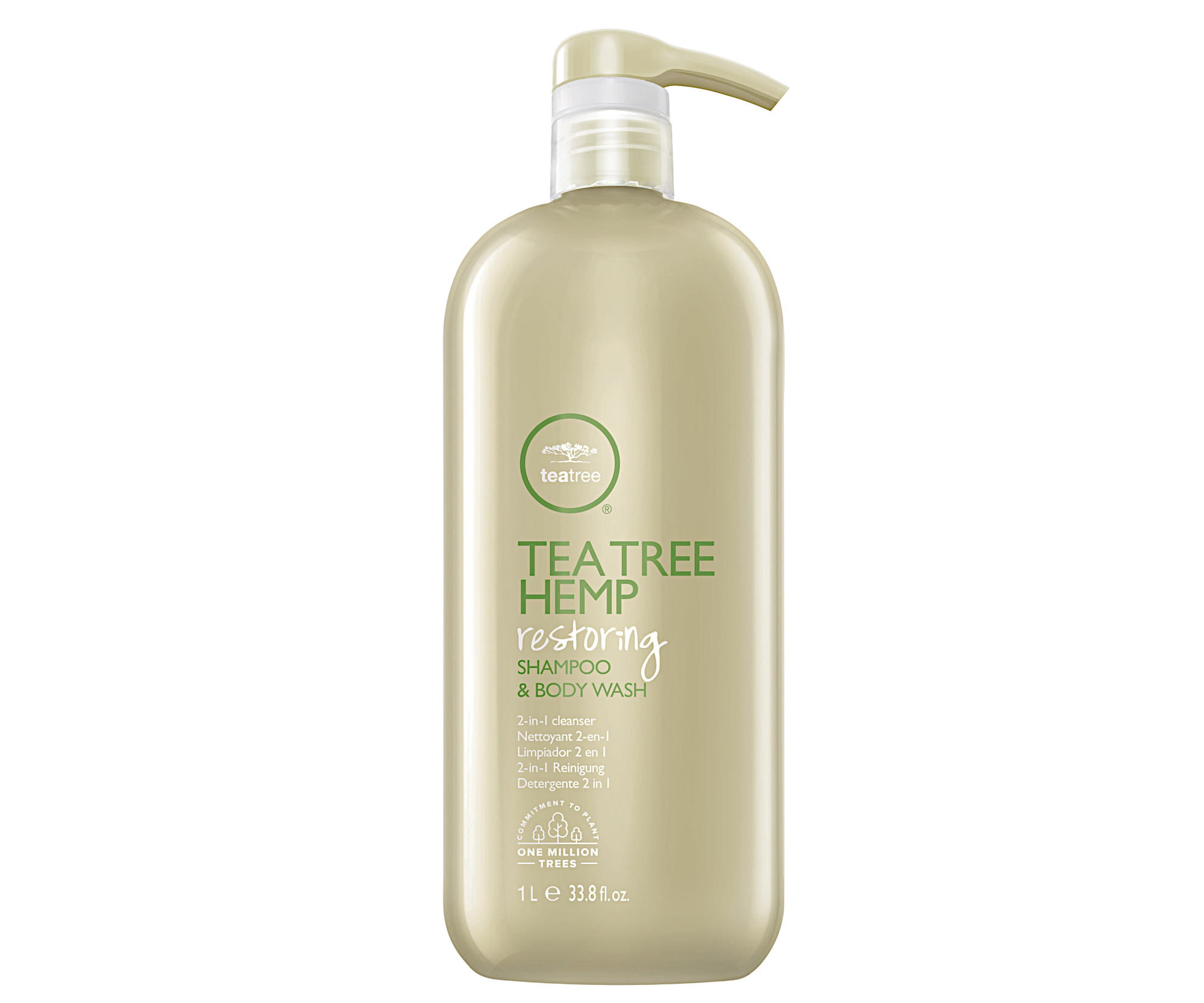 Regenerační šampon a sprchový gel s konopným olejem Paul Mitchell Tea Tree Hemp - 1000 ml (201174) + DÁREK ZDARMA