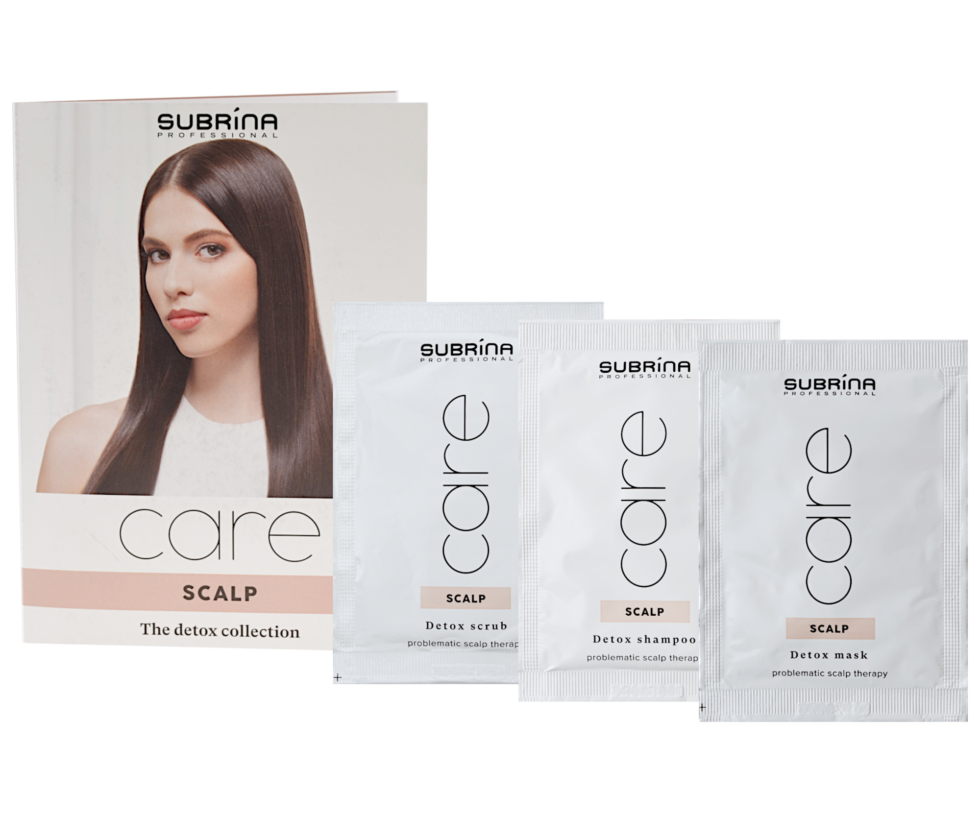 Peeling, šampon a maska pro vlasovou pokožku Subrina Professional Care Scalp Detox Set - 3 x 10 ml (060370)
