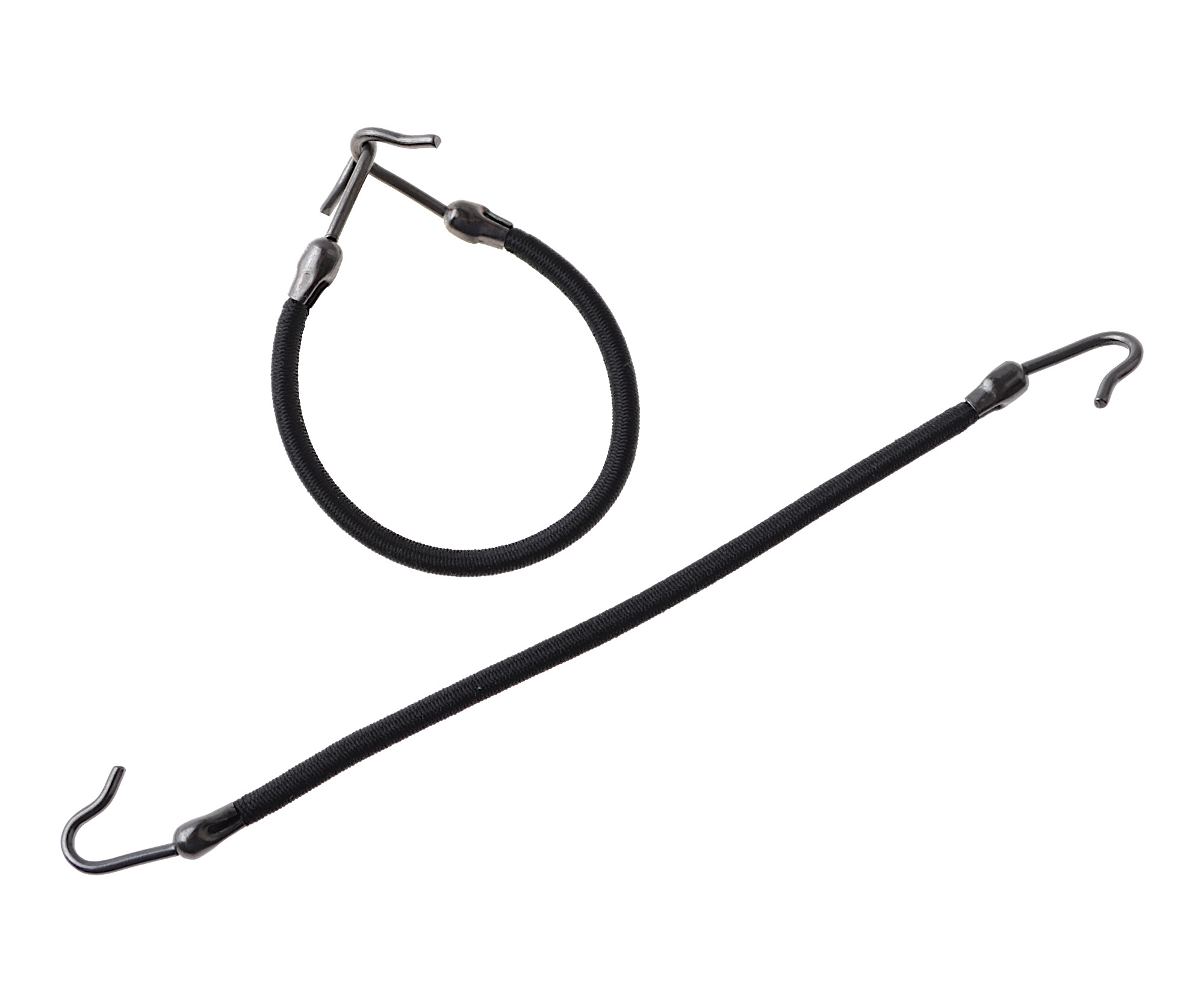 Gumička do vlasů s háčkem Duko 8013 - černá, 2 ks (8013c-černý)