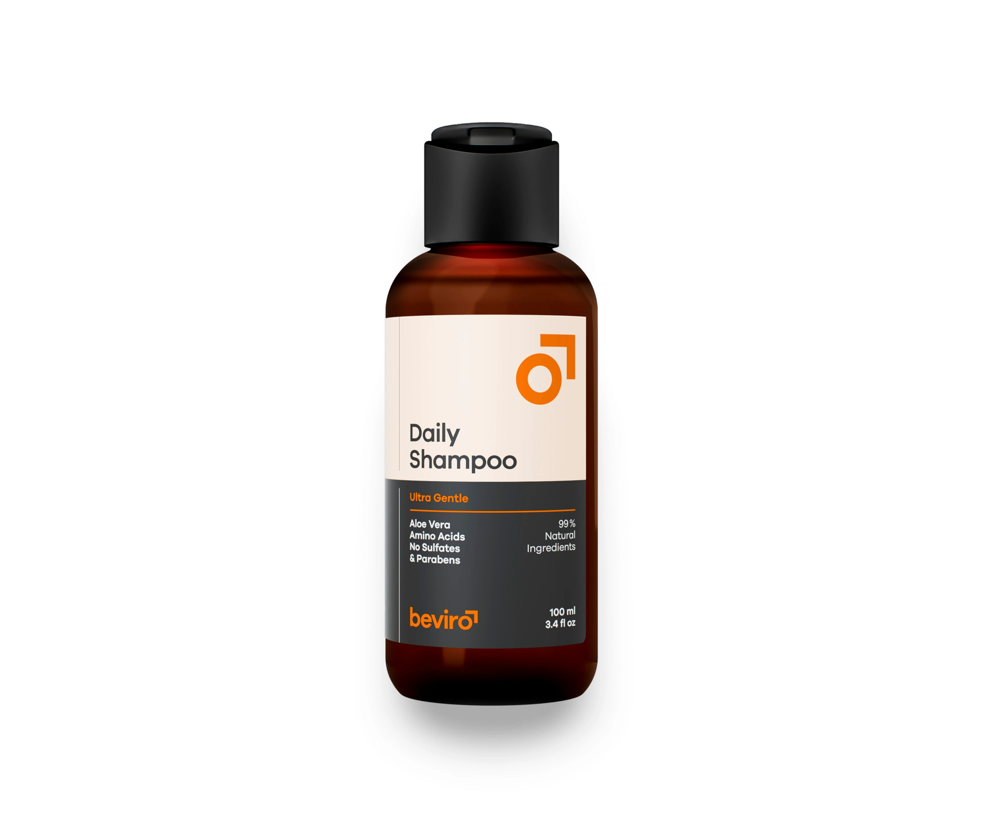 Přírodní šampon na vlasy pro denní použití Beviro Daily Shampoo - 100 ml (BV316) + dárek zdarma