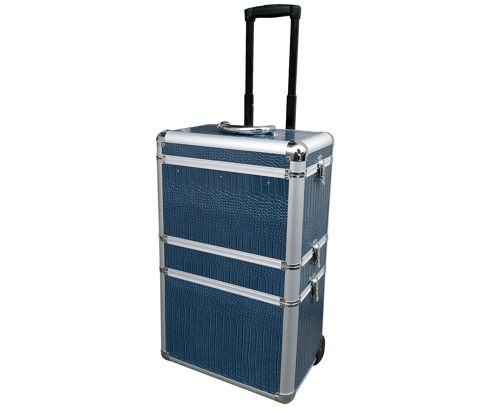 Sekční kufr na kolečkách Hairway, tmavě modrý (28589) + DÁREK ZDARMA
