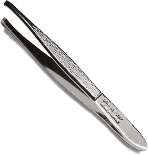 Pinzeta úzká, zkosená Hairway - 78 mm (20582)