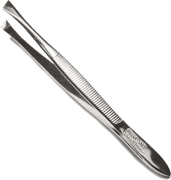 Pinzeta úzká, zkosená Hairway - 91 mm (20583)