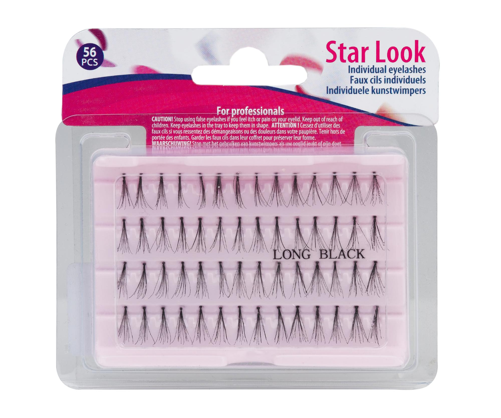 Umělé trsové řasy Sibel Star Look Individual Eyelashes - velikost L, 56 ks (0002691)