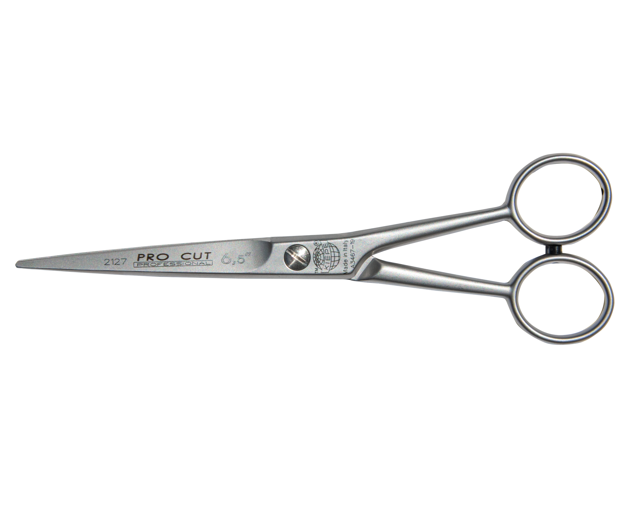 Kadeřnické nůžky s mikroozubením Kiepe Standard Hair Scissors Pro Cut 2127 - 6,5" stříbrné (2127/6.5) + DÁREK ZDARMA