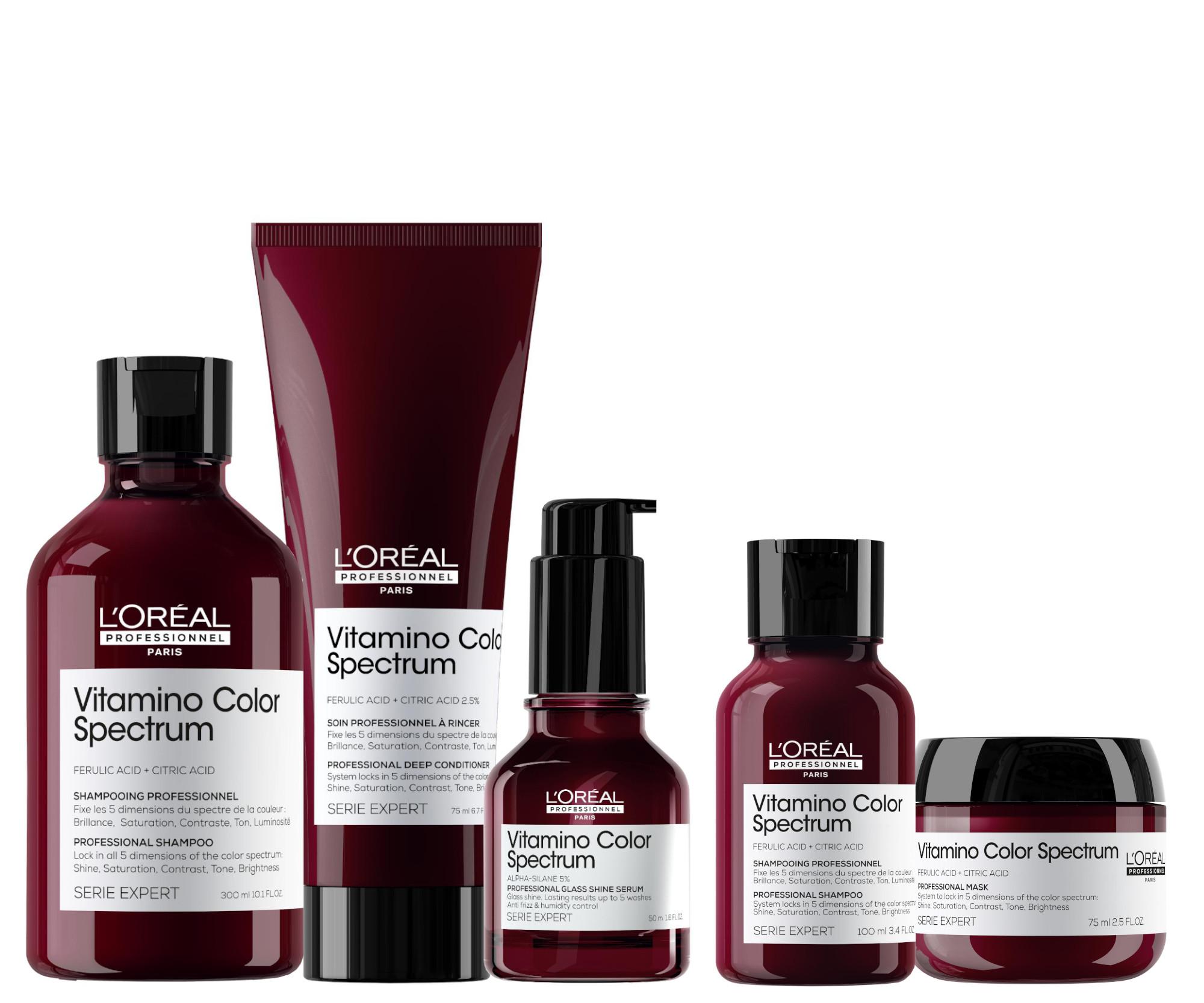 Sada pro péči o barvené vlasy Loréal Professionnel Serie Expert Vitamino Color Spectrum + cestovní balení zdarma - L’Oréal Professionnel + dárek zdarm