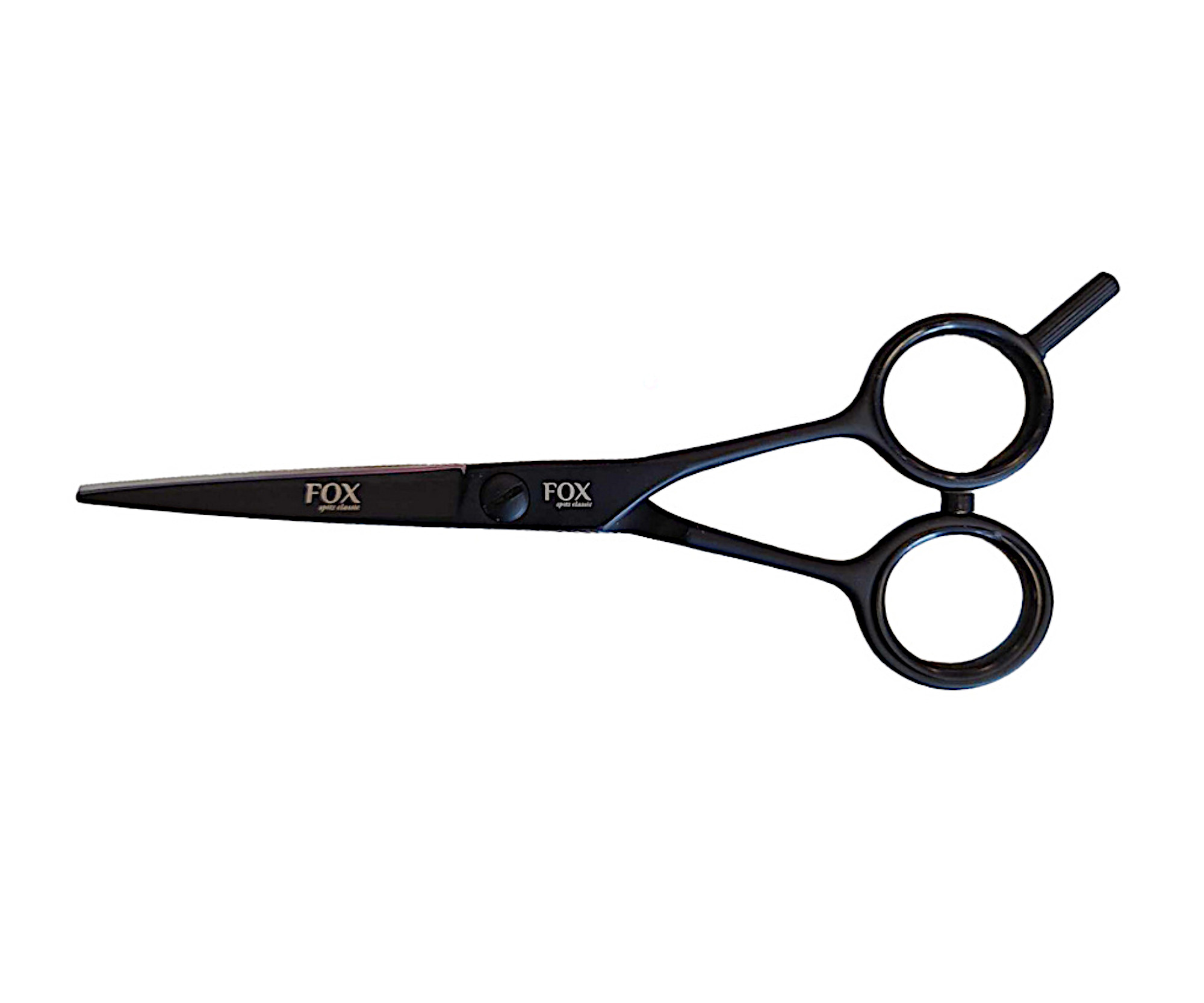 Kadeřnické nůžky Fox Spitz Premium 5,5" - černé (1509563) + dárek zdarma